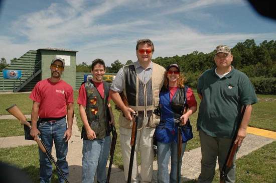 Dave Butz with his team of shooters